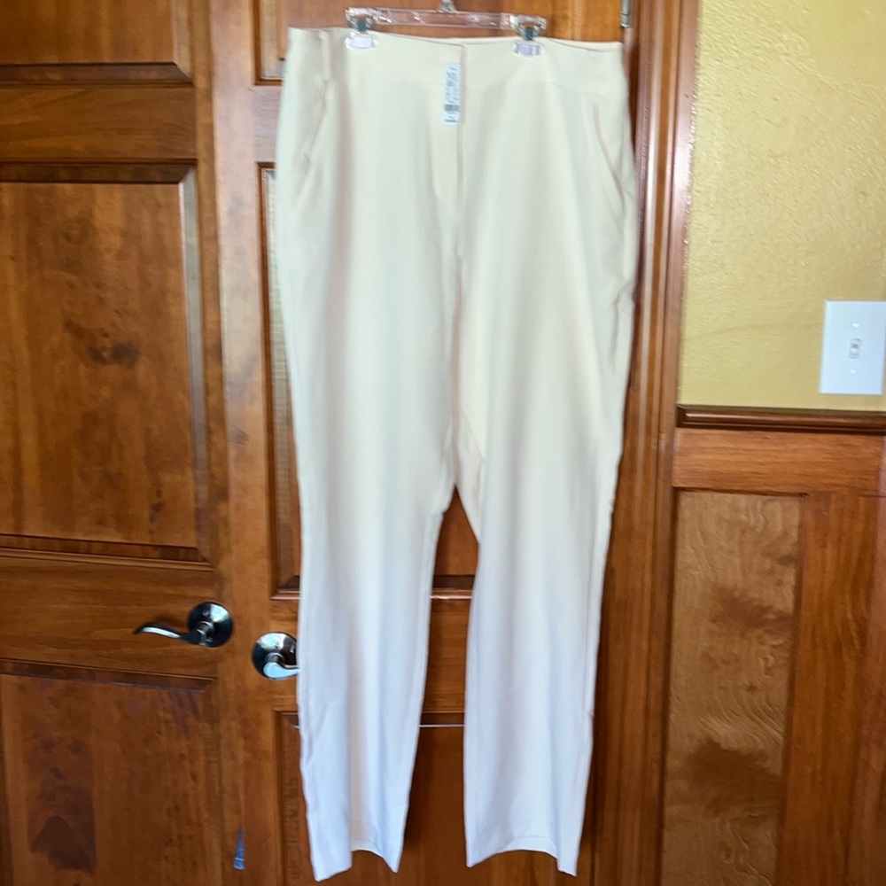 NY&C cream pants size 18